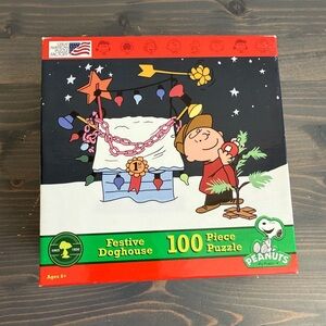 Peanuts festival dog house Christmas puzzle 🧩🐾